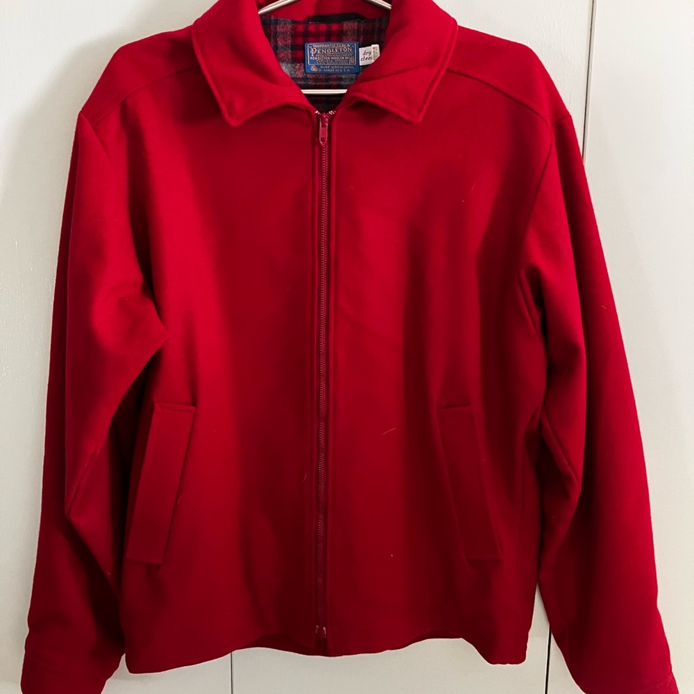 Pendleton Red and Gray Wool Jacket